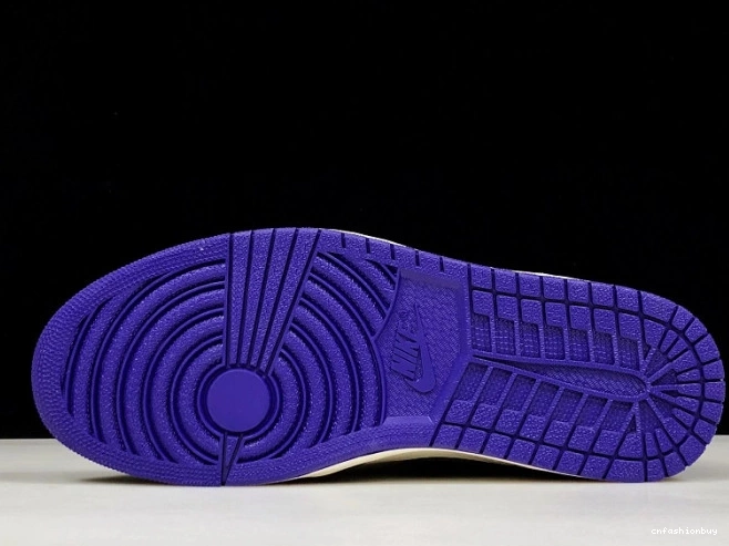 Court Air 555088-501 Jordan 1 Purple 1018